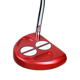 Orlimar F60 putter with 35-inch mallet head promotes steady alignment.