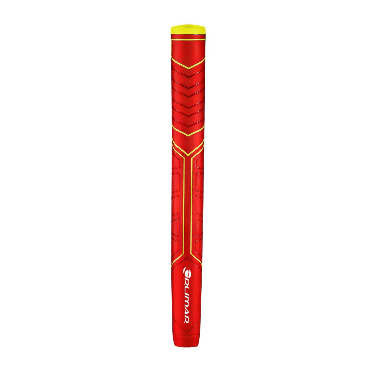 Oversized Orlimar Big Softy grip improves control and comfort.