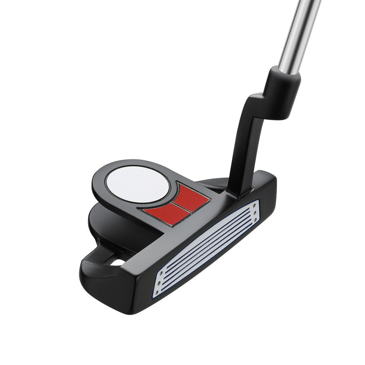 Orlimar ATS junior mallet-head putter in red and black improves stability on greens.