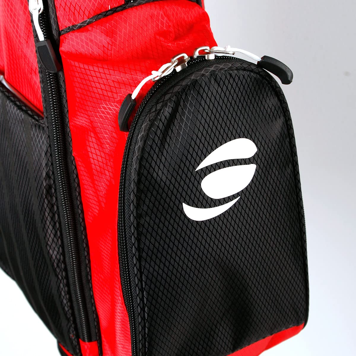 Orlimar ATS Junior stand bag back view highlights dual carry straps for comfortable transport.