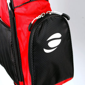 Orlimar ATS Junior stand bag back view highlights dual carry straps for comfortable transport.
