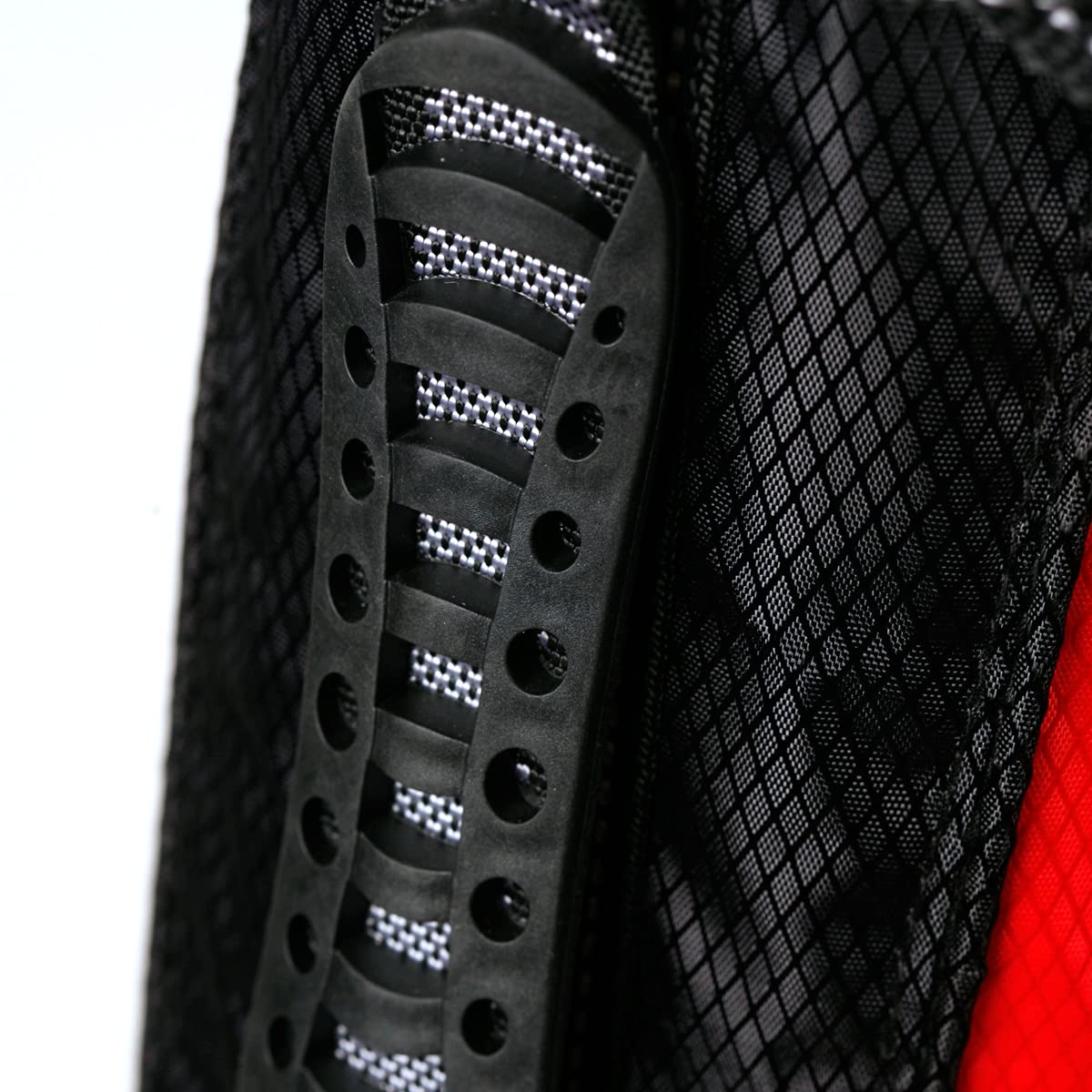 Orlimar ATS Junior stand bag strap closeup emphasizes cushioned comfort during carry.