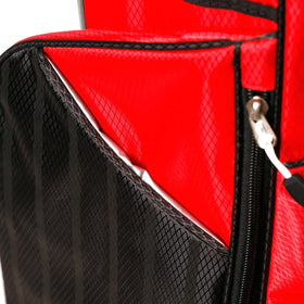 Orlimar ATS Junior stand bag visual accessories highlight glove holder and towel ring for organization.