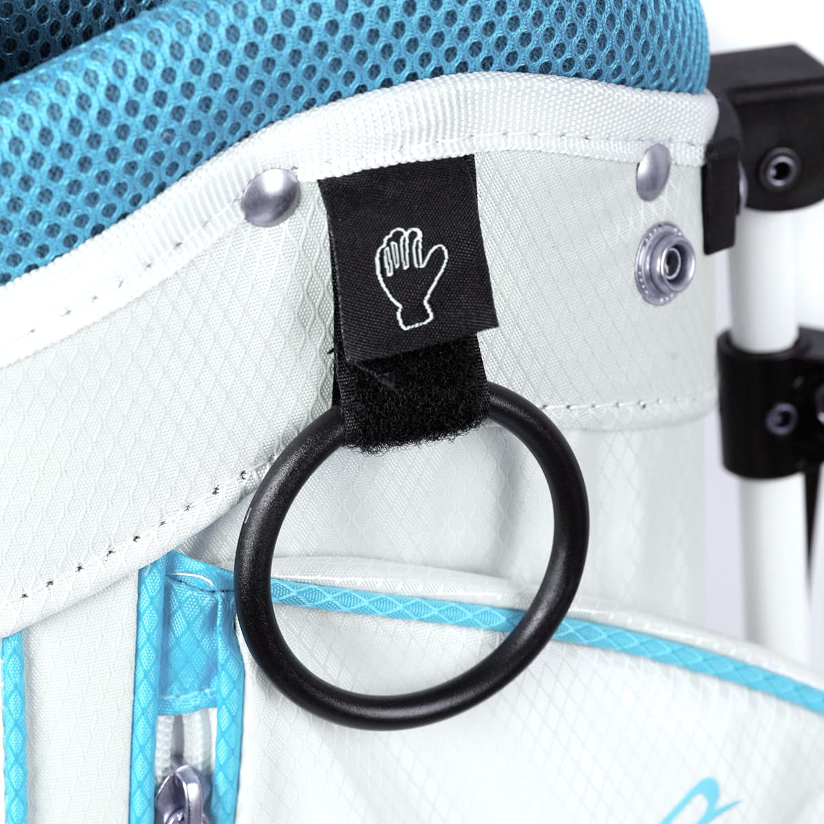 Orlimar ATS Junior Sky Blue zippered pockets hold tees and accessories with organization