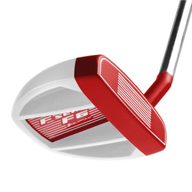 Orlimar F6 mallet putter back view highlighting half-offset slant neck balance.