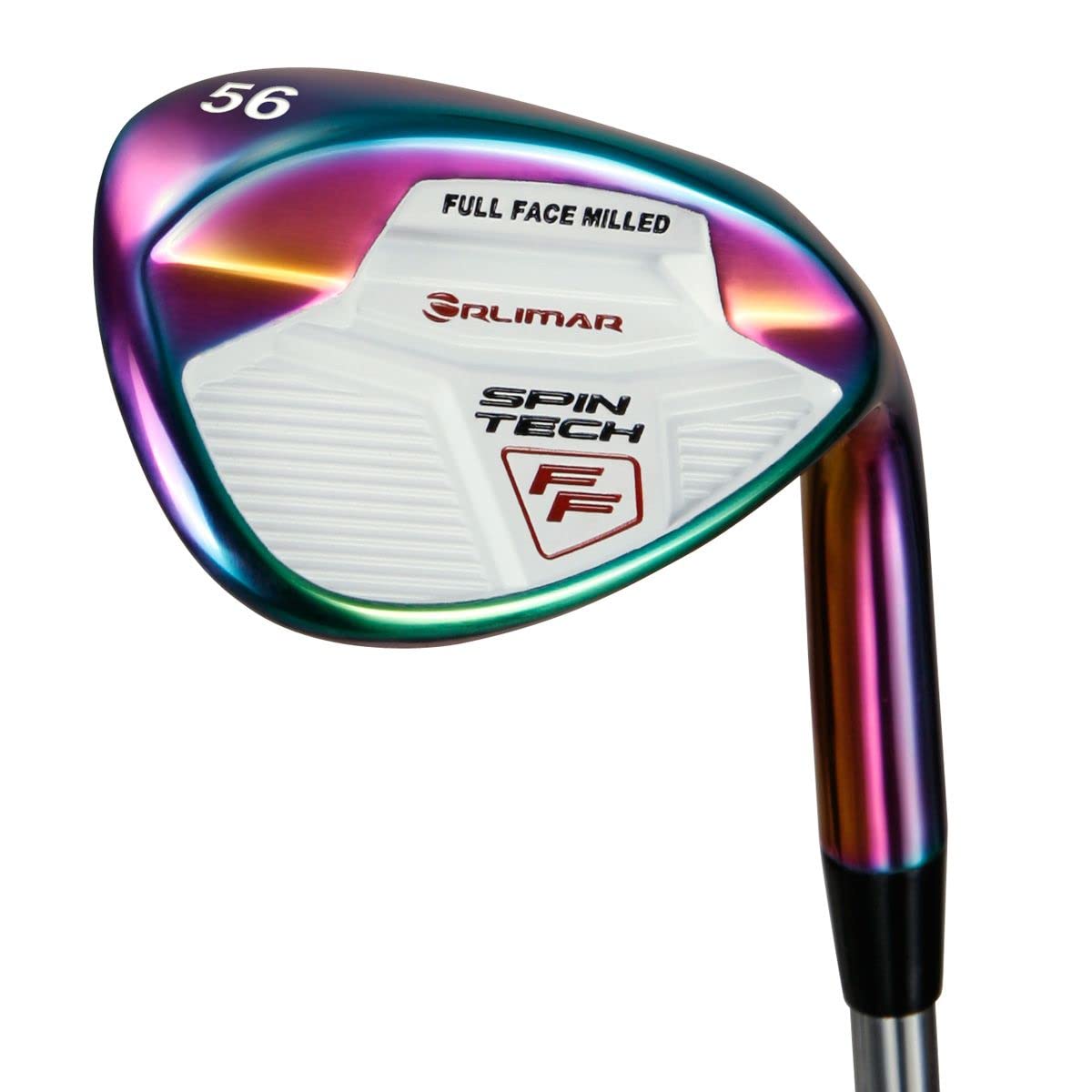 Orlimar Spin Tech full-face wedge with 52-degree loft for versatile shots from tight lies.