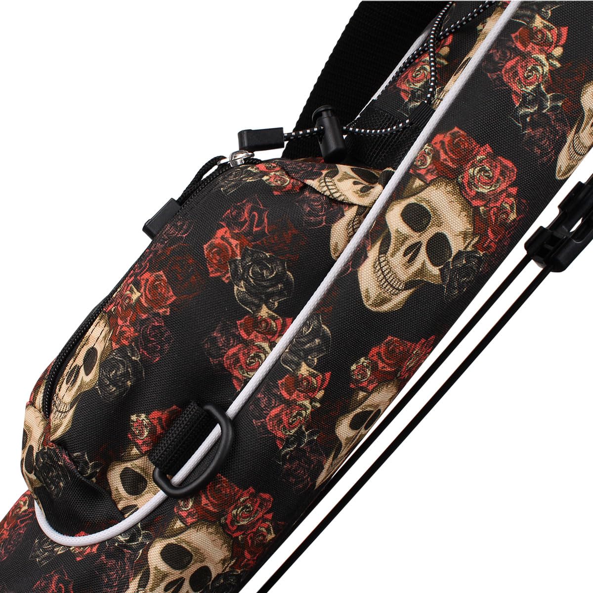 Orlimar Pitch 'n Putt bag two-way top keeps clubs organized during walks.