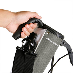 Orlimar Pitch ’n Putt bag warranty note emphasizing durability
