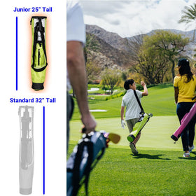 Orlimar Pitch N Putt lime side view two way divider top