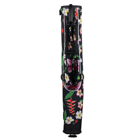 Orlimar Pitch 'n Putt stand legs deployed for upright stability on turf