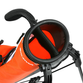 Orlimar Pitch 'n Putt top features two-way divider for organized clubs.