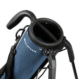 Orlimar Pitch ’n Putt bag with two-way divider top keeps clubs organized.