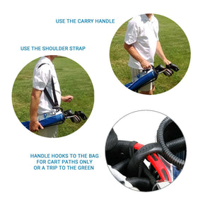 Orlimar Pitch and Putt bag accessory pocket stores tees and markers securely.