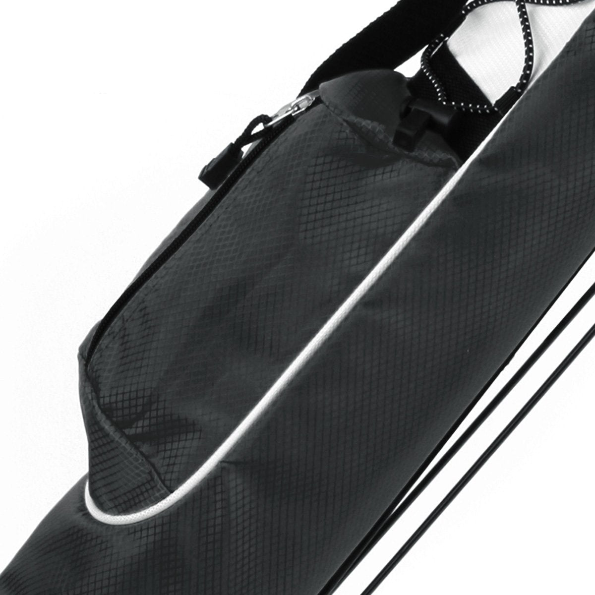 Orlimar Pitch and Putt lightweight bag stand extended shows stable support.