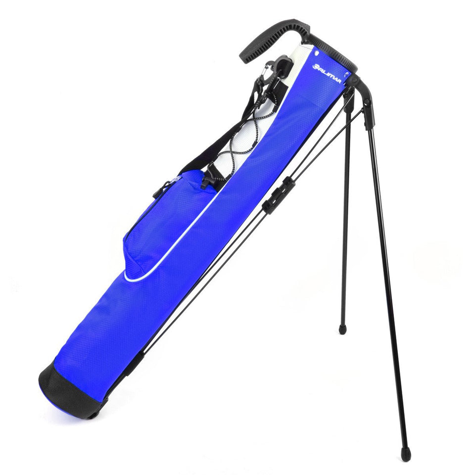 Orlimar Pitch & Putt blue lightweight stand bag front view for easy walking rounds
