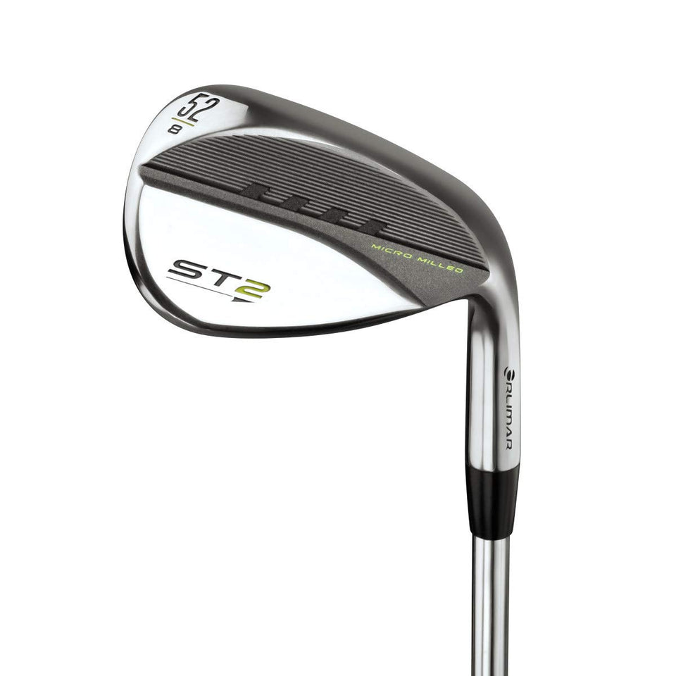 Orlimar ST2 wedge face with laser engraving for extra spin control.