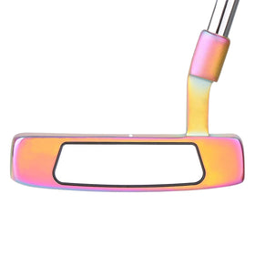 Orlimar Tangent T1 mallet putter contrast sightlines enhance alignment at address.