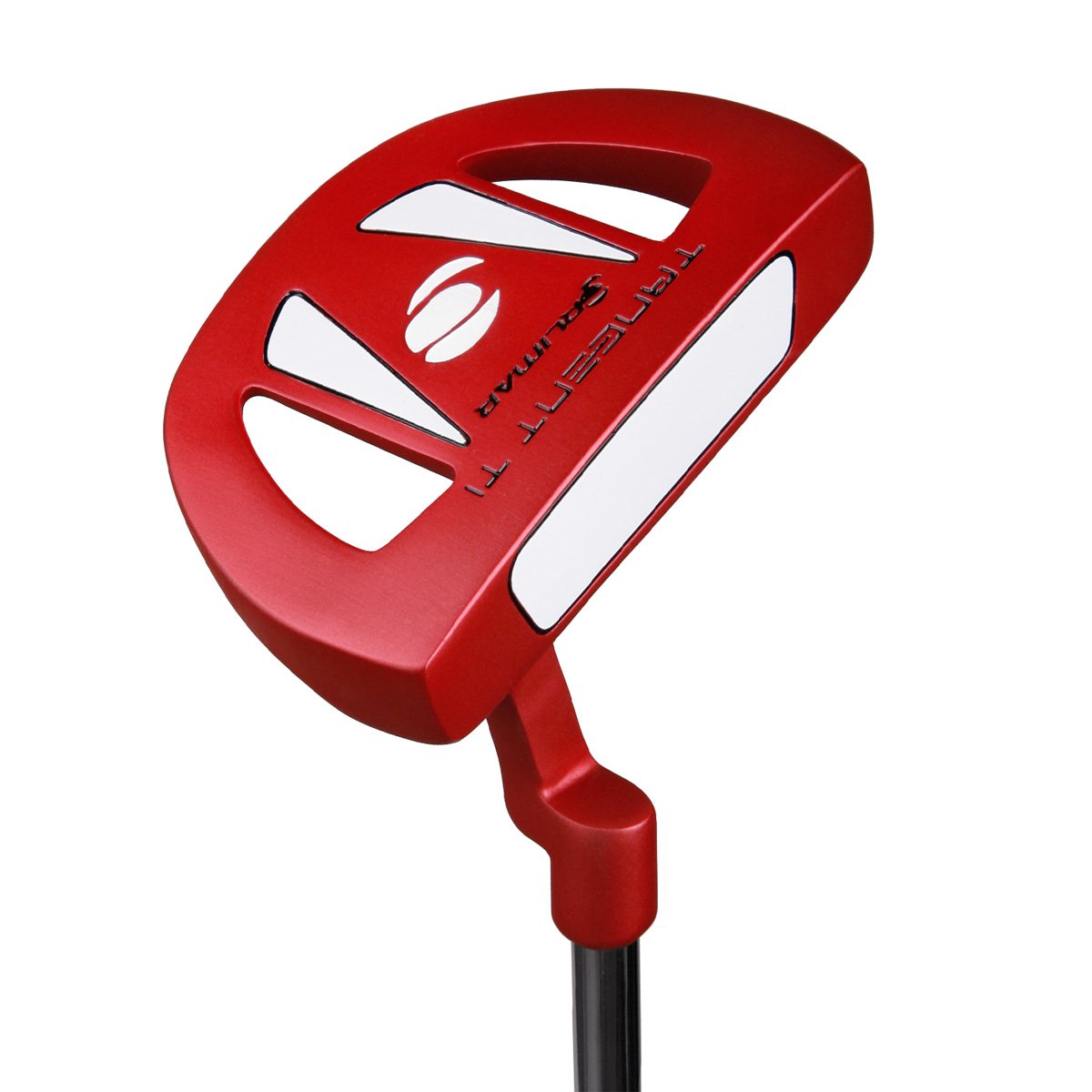 Orlimar Tangent T1 red putter heel-shaft offset promotes forward hand position