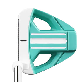Right-handed 33-inch ladies putter with headcover included for travel protection.