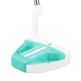Orlimar Tangent T3 putter head in seafoam green with bold alignment lines for precise aiming.