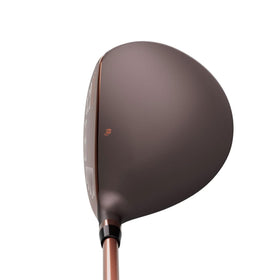 Orlimar TriMetal #3 fairway wood sole view for stable ground contact and forgiveness.