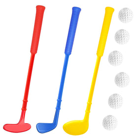 ORZIZRO plastic golf clubs driver for toddlers; easy grip for indoor or outdoor play.