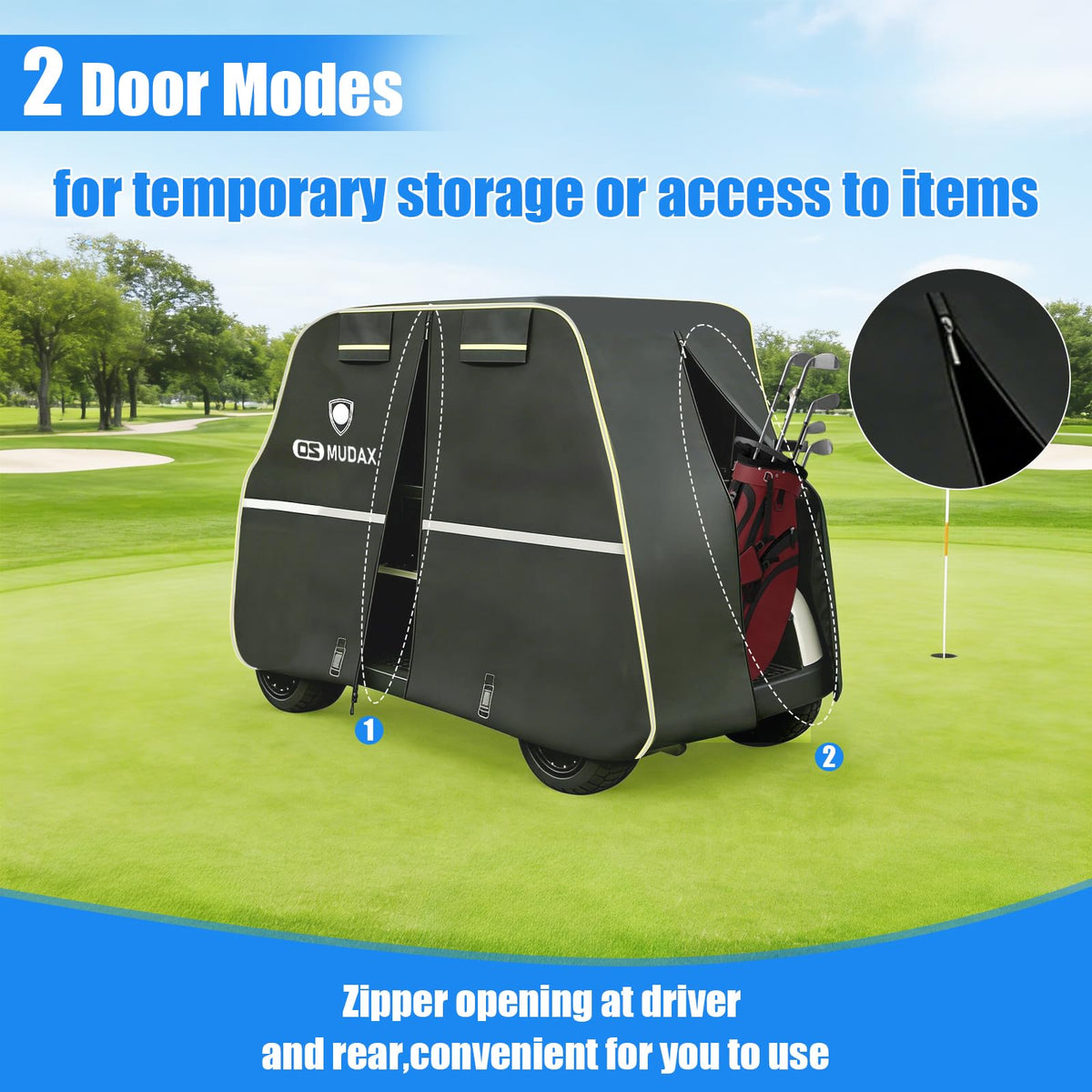 Osmudax ventilator-equipped cover ensures airflow and dry interior