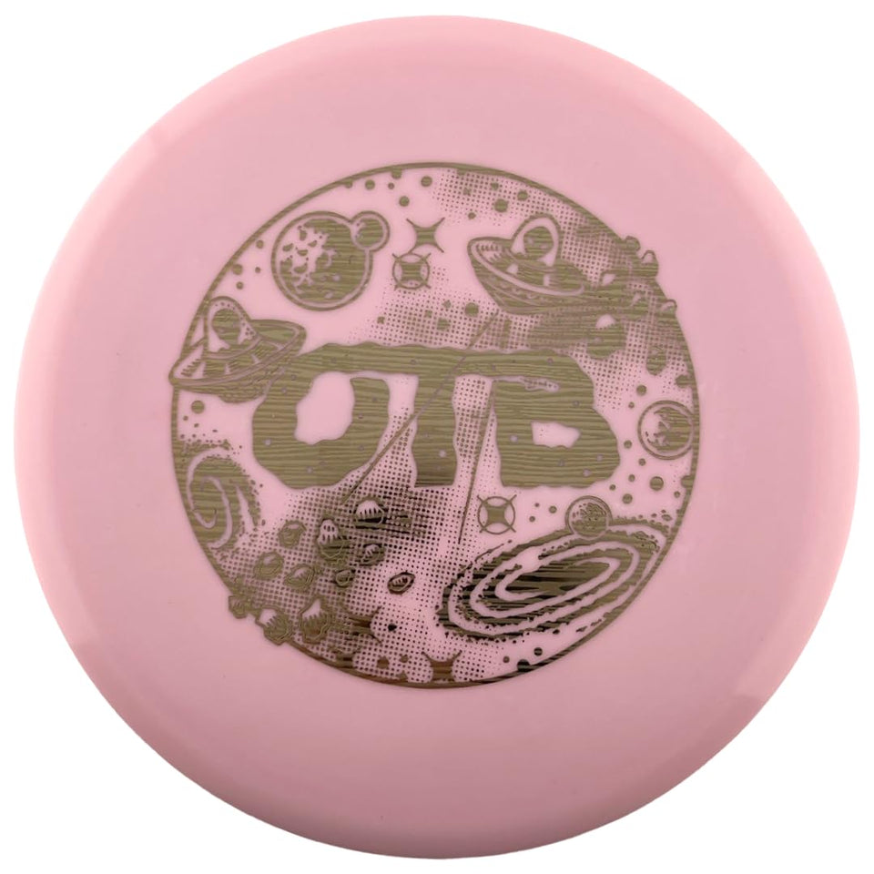 OTB Glo ESP Buzzz midrange pink glow for night rounds with stable flight.