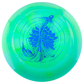 OTB Paige Pierce Nuke swirl disc in flight ready for maximum distance.