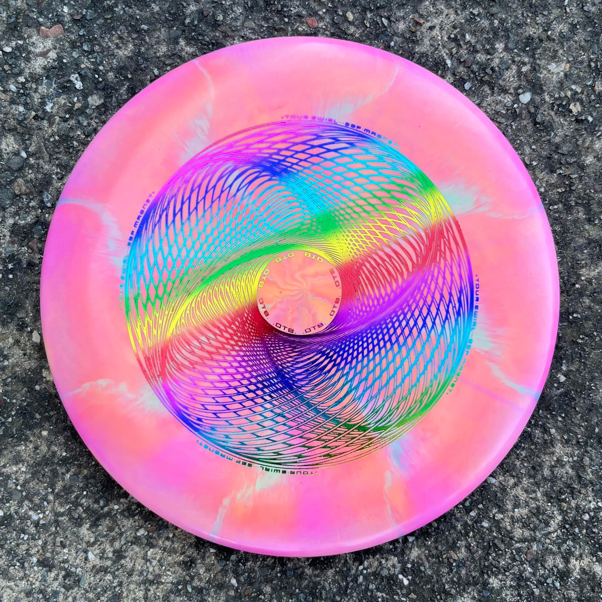 OTB Swirl ESP Magnet domey profile highlights stable grip and release.