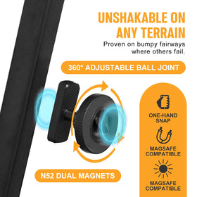 OUGEDRIVE adjustable magnetic grip fits various phone sizes securely.