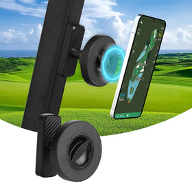 OUGEDRIVE magnetic golf cart holder secures your phone on rough terrain.