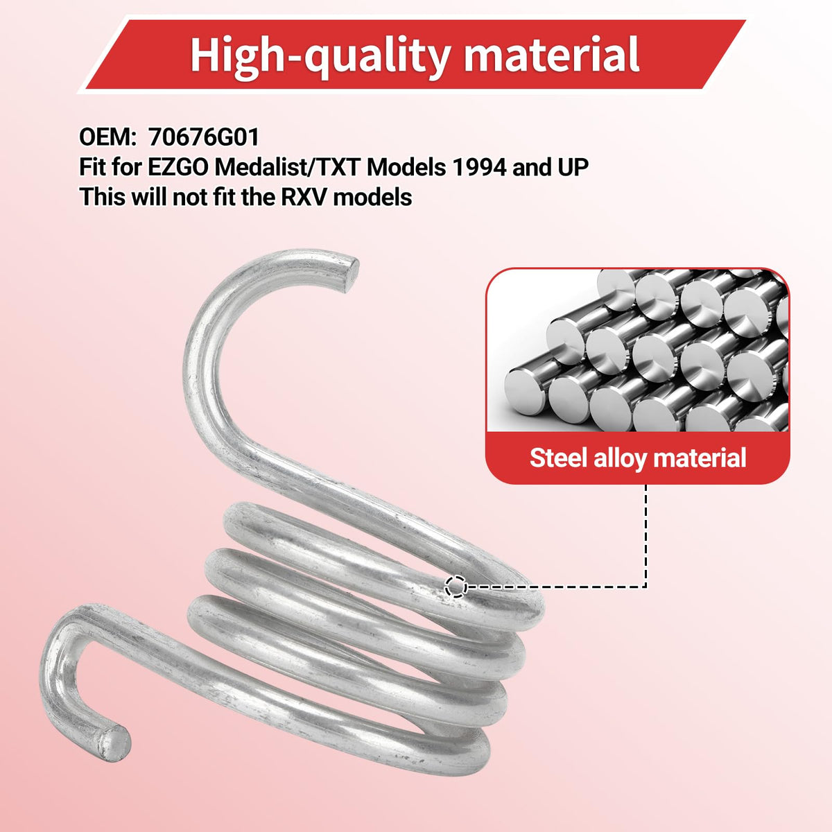 OUKENS 1994+ EZGO springs installed on Medalist/TXT for smoother braking feel
