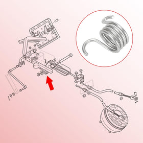 OUKENS EZGO brake pedal springs with hook ends design for easy installation