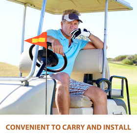 OUNONA lightweight PVC flag pole is easy to carry on trips