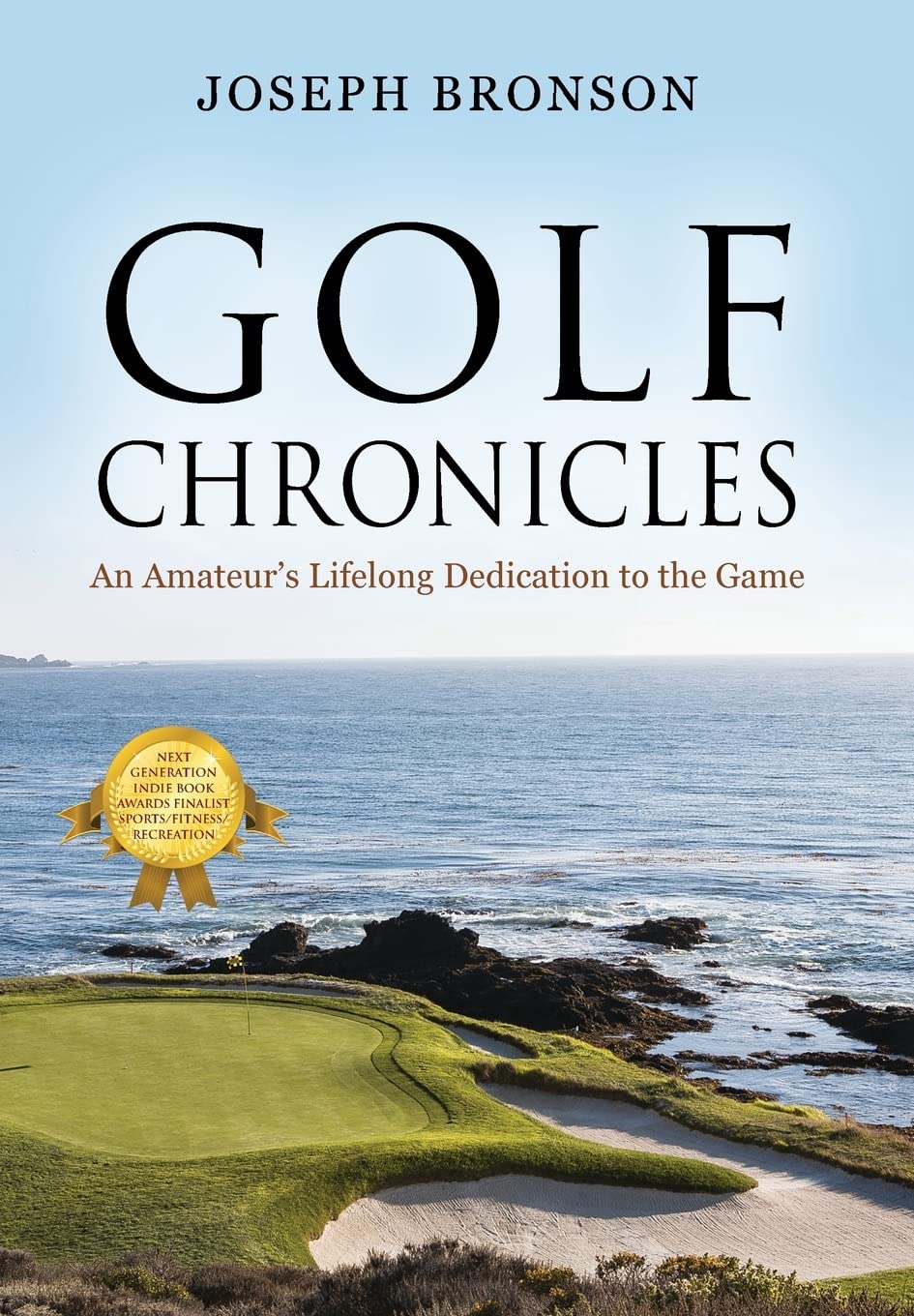 Outskirts Press Golf Chronicles cover featuring a golfer, inspiring lifelong dedication