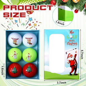 Outus Merry Christmas golf ball Santa pattern ideal for seasonal gifting