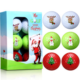 Outus Merry Christmas golf ball snowman pattern for festive rounds