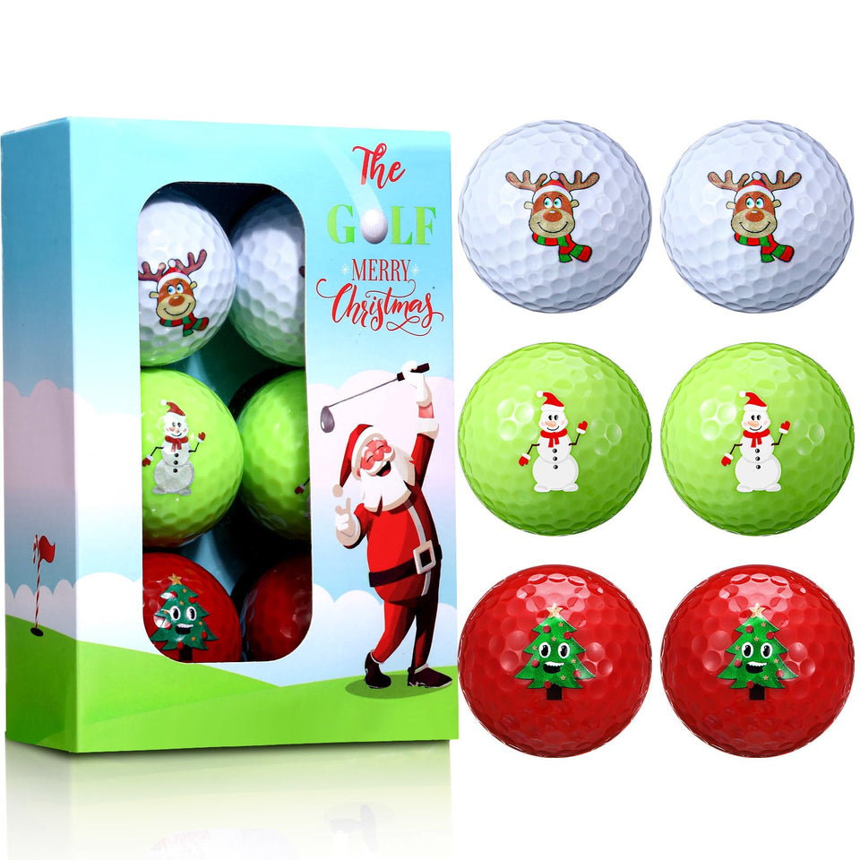 Outus Merry Christmas golf ball snowman pattern for festive rounds
