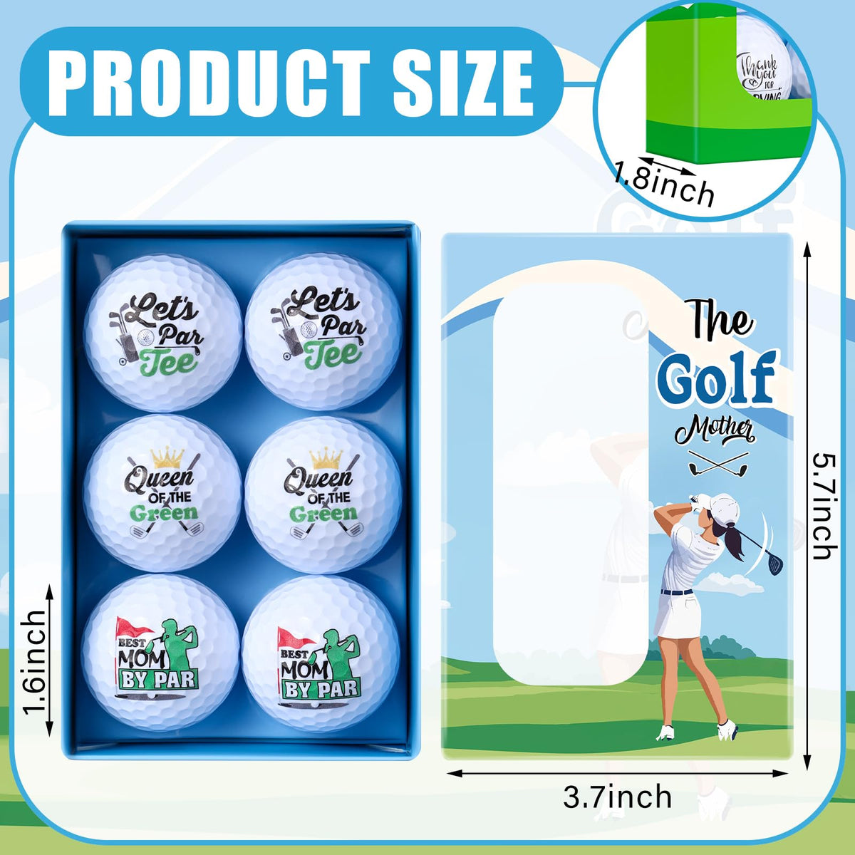 Outus Mother's Day golf ball flowers close-up, showcasing durability for regular rounds.
