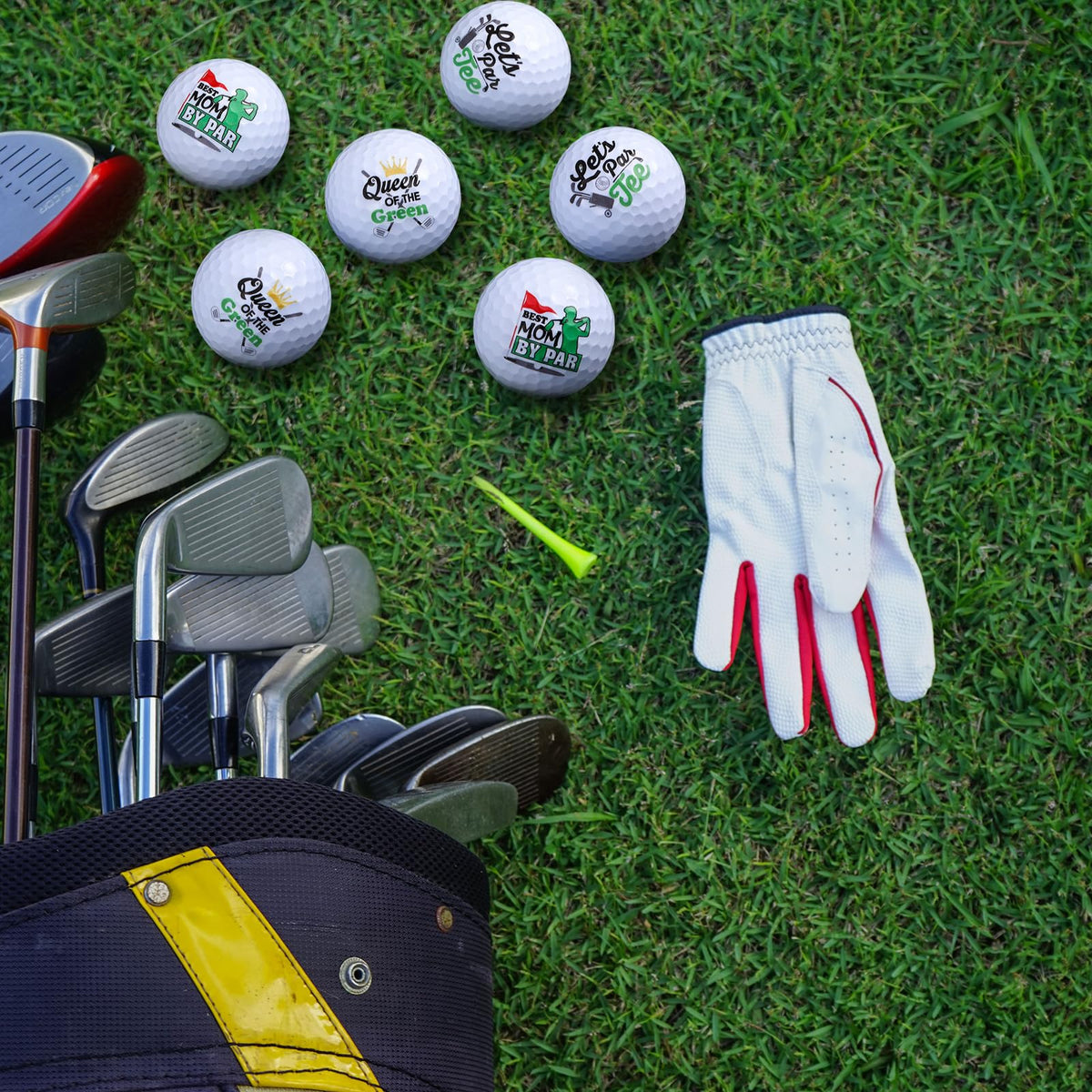 Outus Mother's Day golf ball with heart design, perfect for gifting to mom golfers.