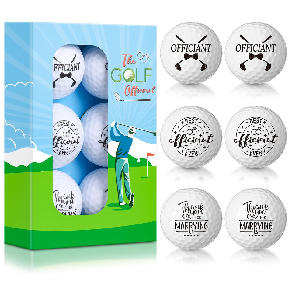 Outus officiant golf ball style A close-up, ideal wedding favors that celebrate the ceremony