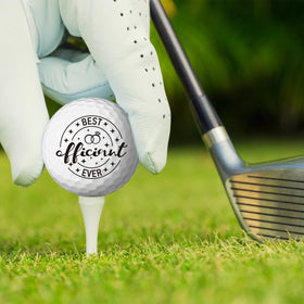 Outus officiant golf ball style B close-up, durable gift for ministers