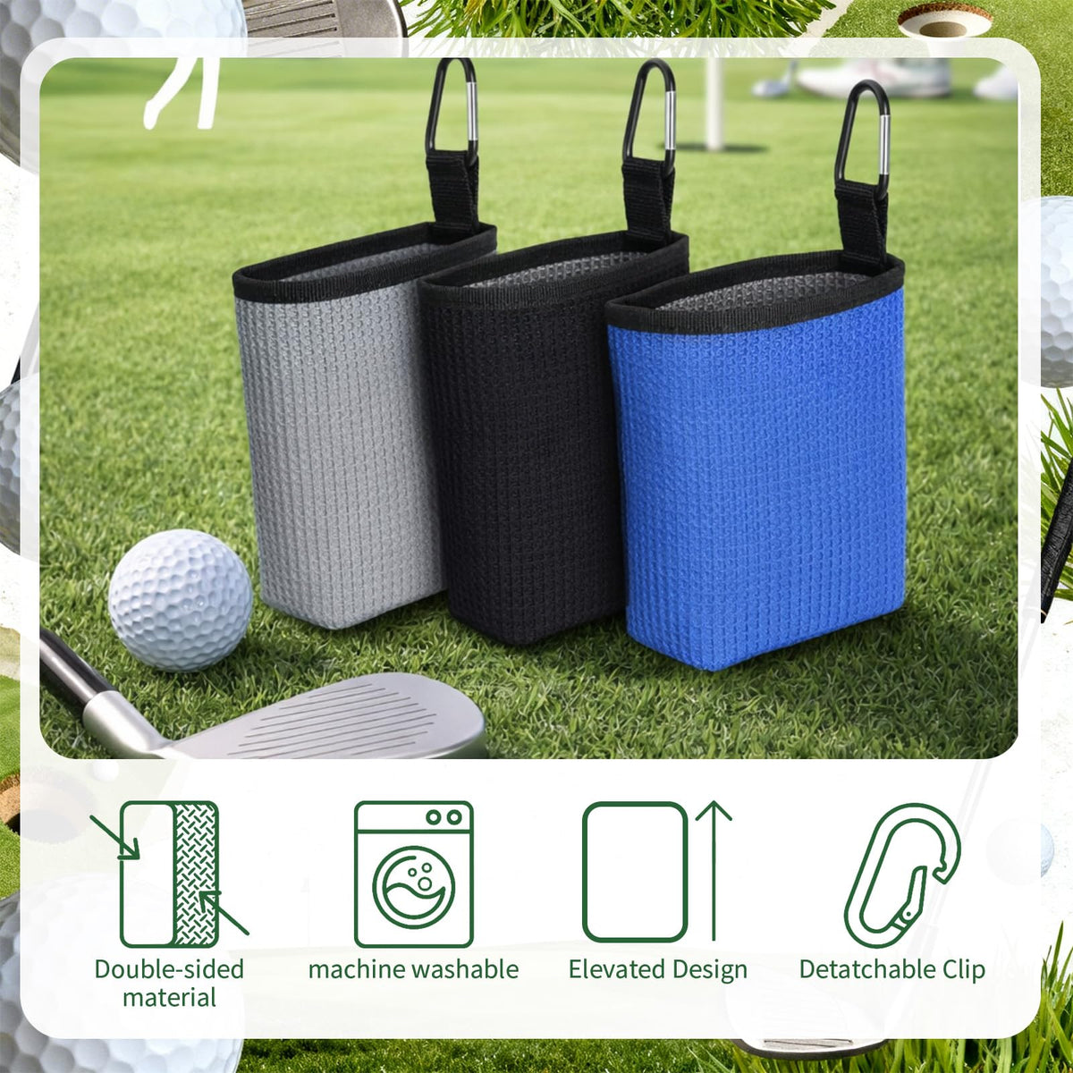 Outus waffle-grid cloth exterior cleans dirt and dries quickly.