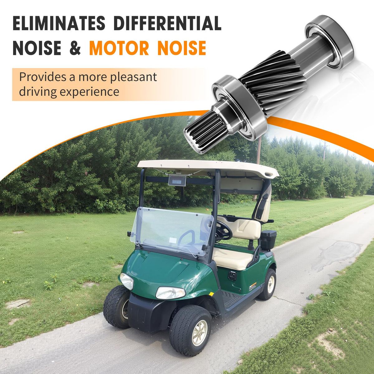 Ovabeyna noise reducer component reducing vibrations for quieter rides