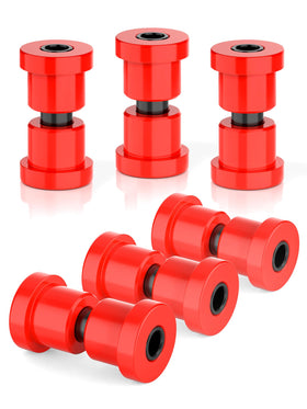 OVAS HOO golf cart leaf spring shackles close-up showing durable polyurethane for smoother suspension