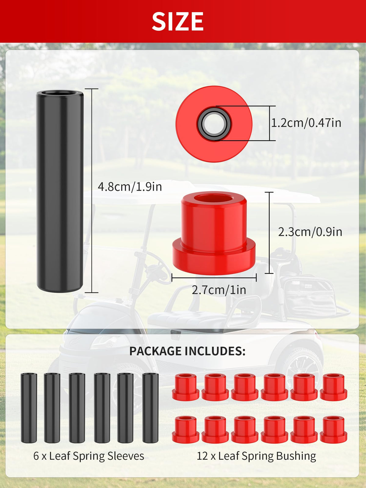 OVAS HOO polyurethane bushing sleeve close-up demonstrating reduced play and longer wear life