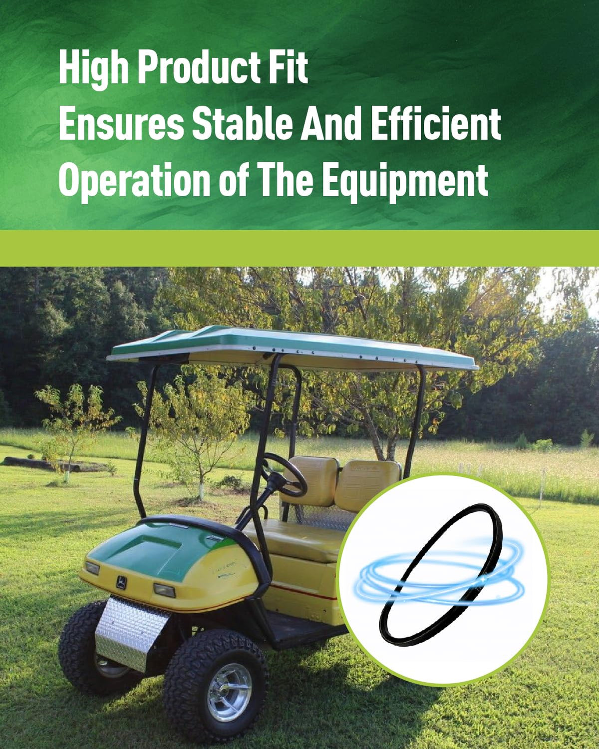 OWNDR easy-install belt simplifies replacement and improves fit.