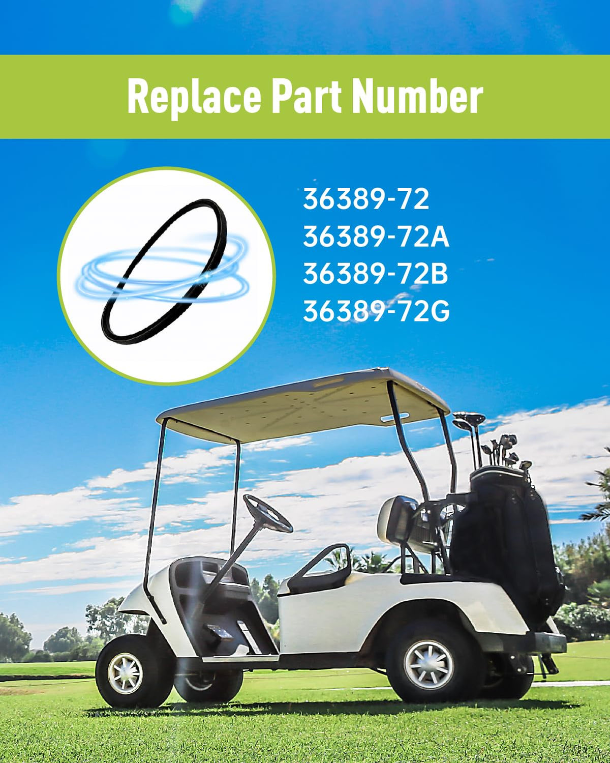OWNDR belt package includes 1 alternator belt for quick swap.