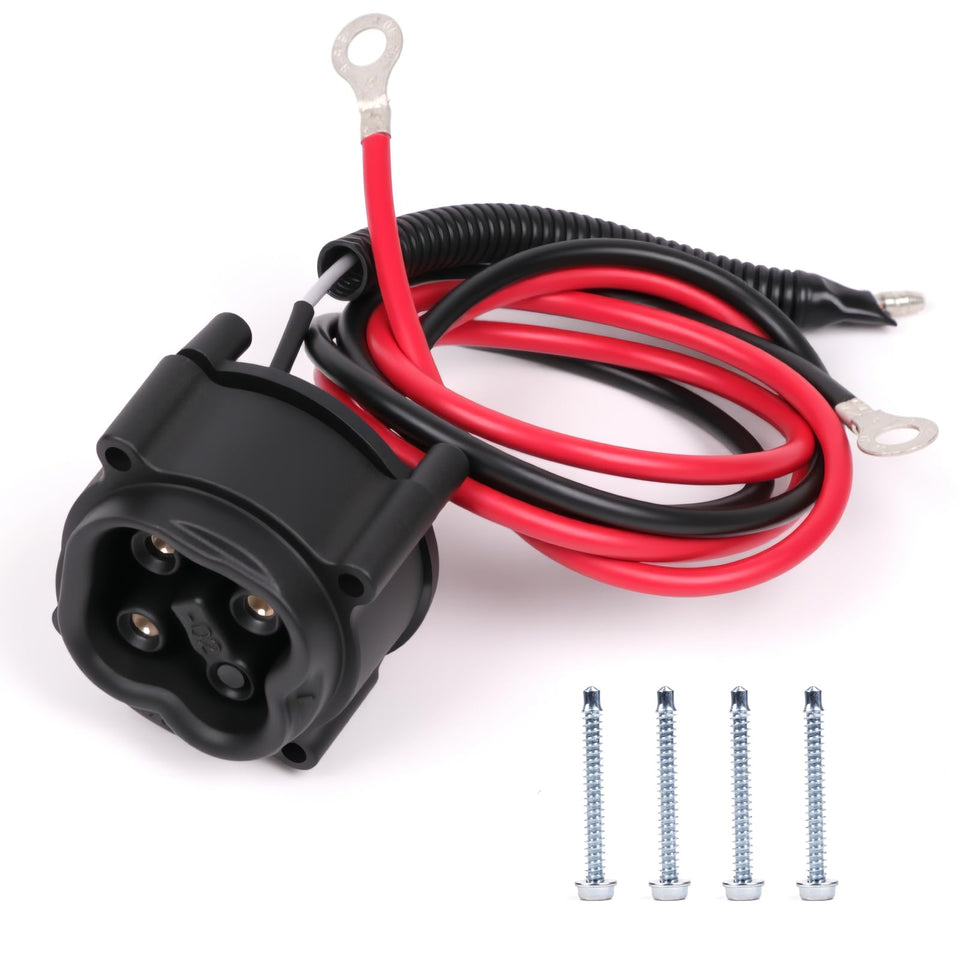 OXTOUF 48V MAC DC charger receptacle for Yamaha G29 delivers reliable power.